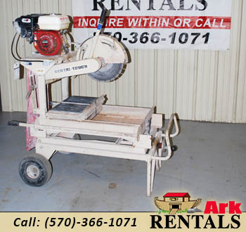 14 Inch Brick Saw – Gas for rent.