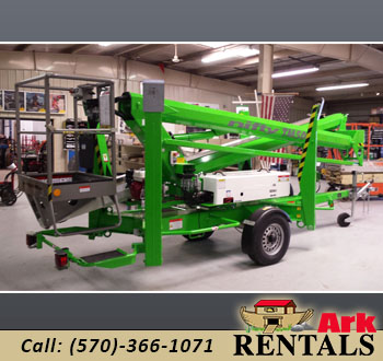 50’ Boom Lift – Towable for rent.